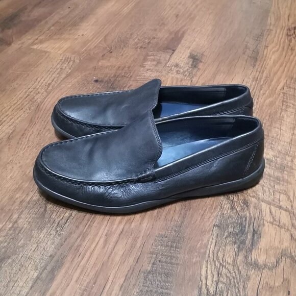 Cole Haan Men\'s Black Leather Shepard Venetian Loafer Size 8M